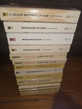 Lot of 17- John Norman GOR Series Daw Paperback Books VG Condition!